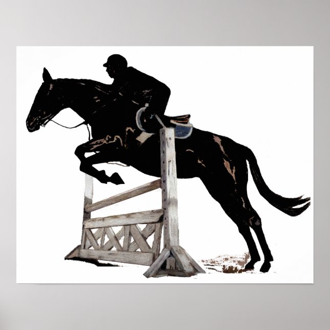 Póster Poster de caballos y jinetes de cazador/parachoque (Frente)