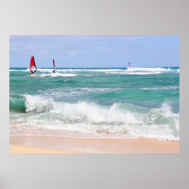 Póster Poster de cabeza de diamante para windsurf (Frente)