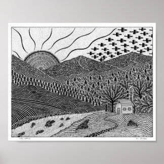 Póster Poster de Cabin Morning