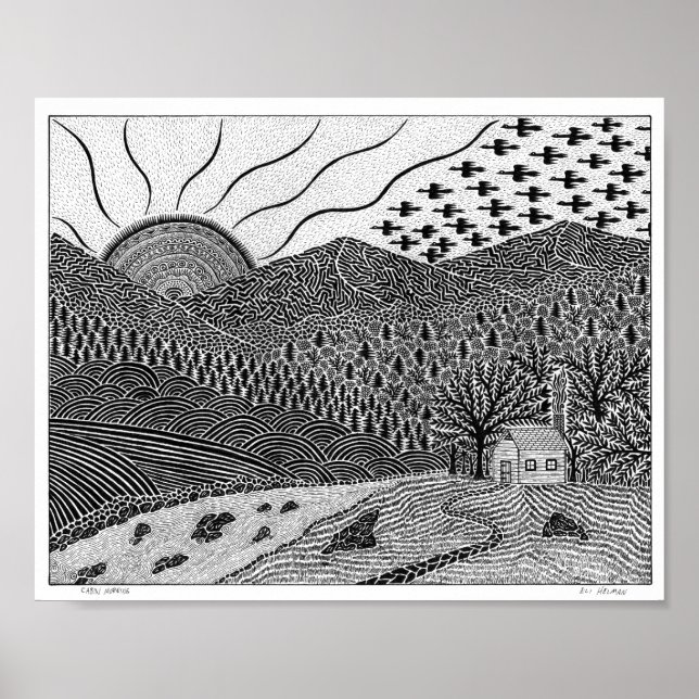 Póster Poster de Cabin Morning (Frente)