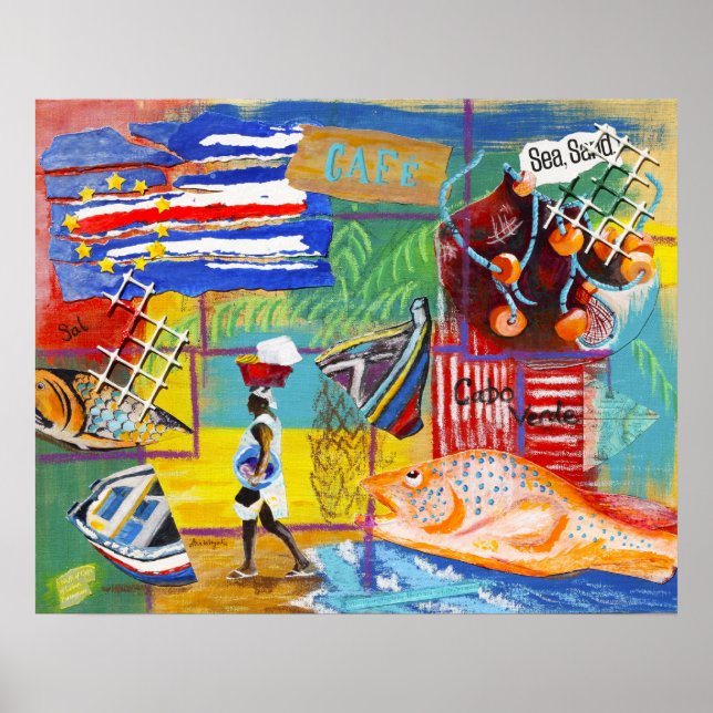 Póster Poster de Cabo Verde (Frente)