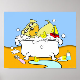 Póster Poster De Cachorro De Baño 16