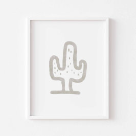 Póster Poster de cactus minimalista