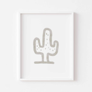 Póster Poster de cactus minimalista