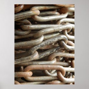 Póster Poster de cadena antiguo