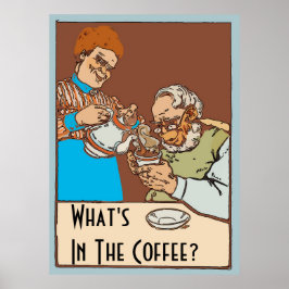 Póster Poster de café de época, cambiar texto
