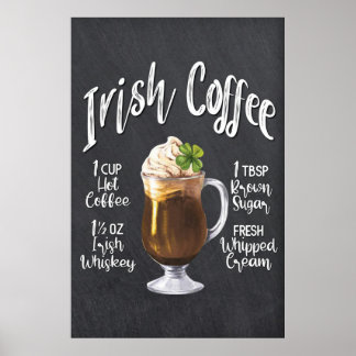 PÓSTER POSTER DE CAFÉ DE IRLANDA