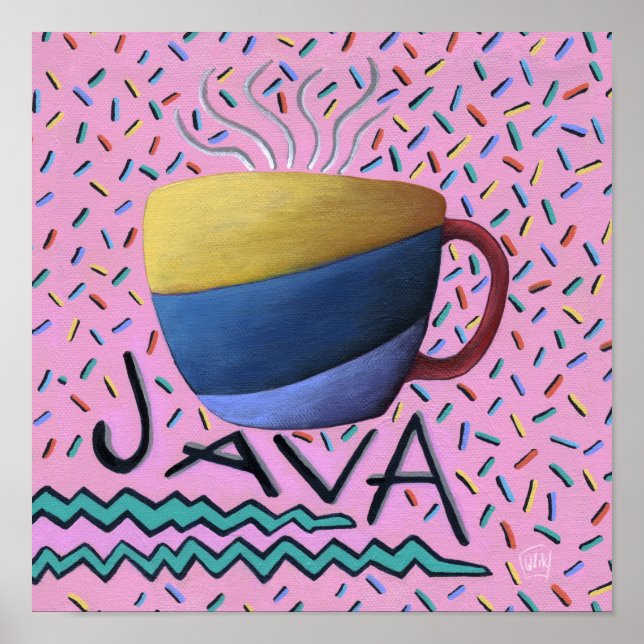 Póster Poster de café de Java (Frente)