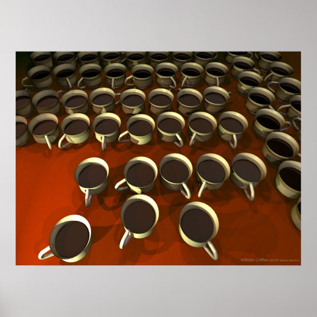 Póster Poster de café infinito (Frente)
