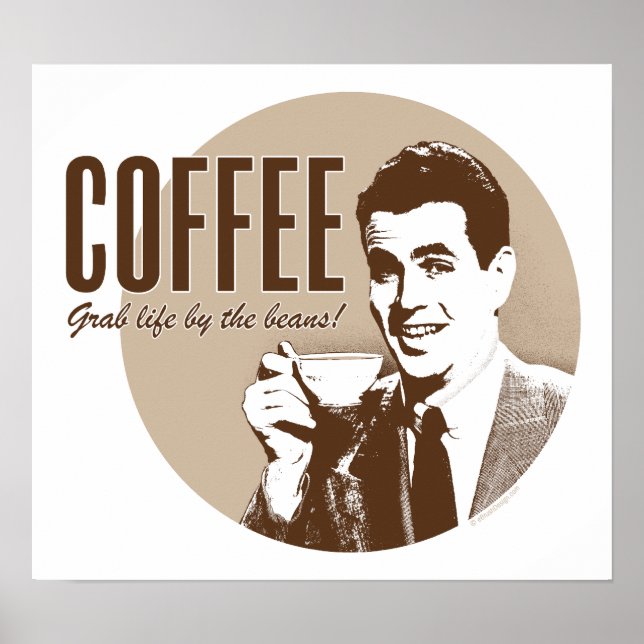 Póster Poster de café retro (estilo 2) (Frente)