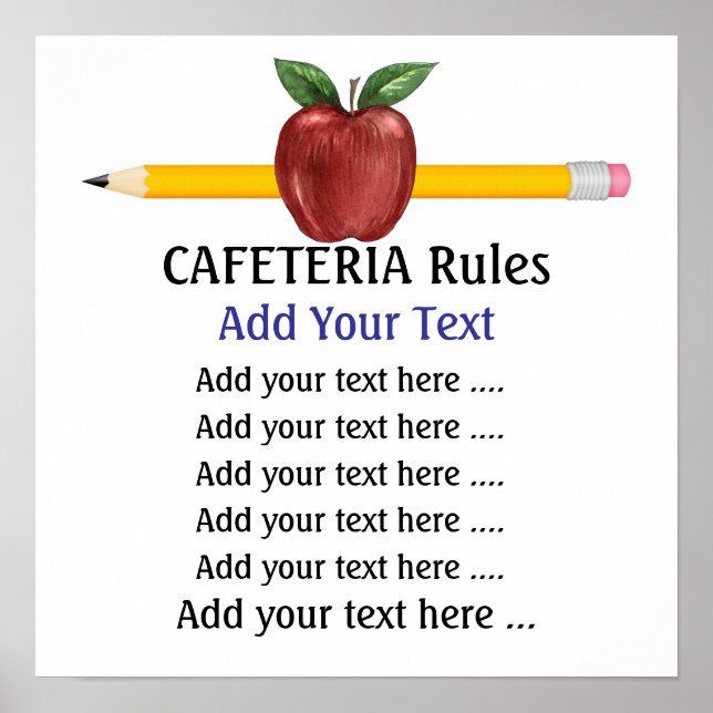 Póster Poster de Cafetería Escolar - SRF (Frente)