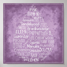 Póster Poster de caída de aceite esencial