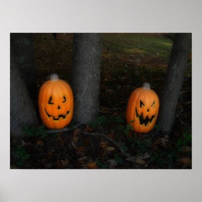 Póster Poster de calabaza de Halloween (Frente)
