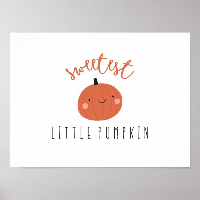 Póster poster de calabaza más dulce Imprime digital (Frente)
