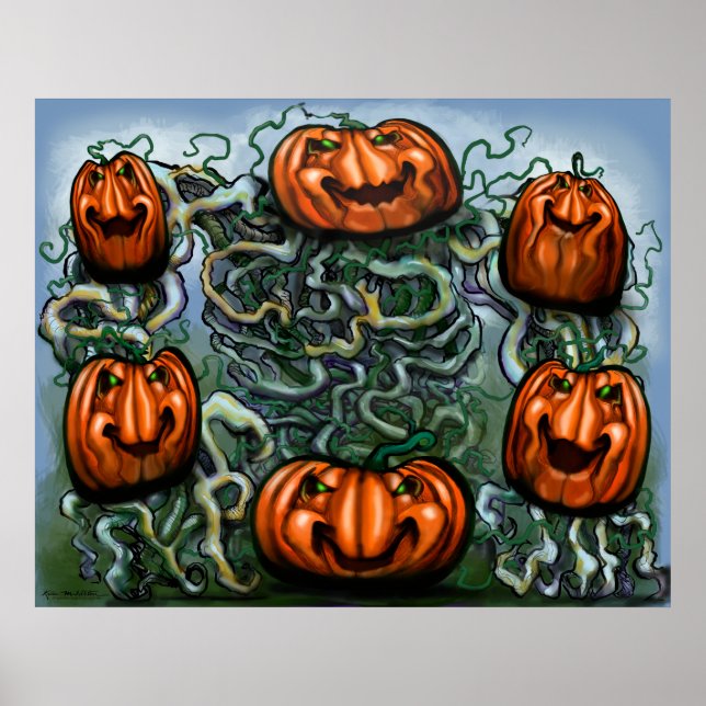 Póster Poster de calabazas de calabaza (Frente)