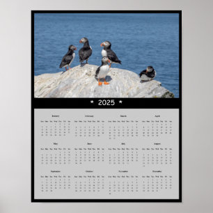 Póster poster de calendario de atún para el Atlántico 202