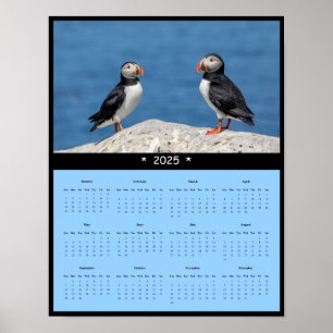 Póster poster de calendario de atún para el Atlántico 202