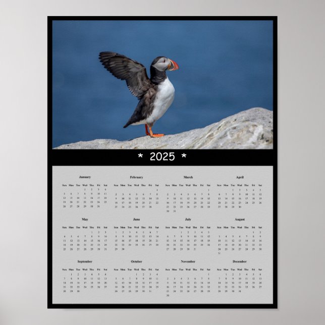 Póster poster de calendario de atún para el Atlántico 202 (Frente)