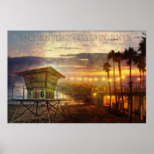 Póster Poster de California de la costa