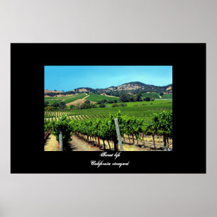 Póster poster de "California vineyard"