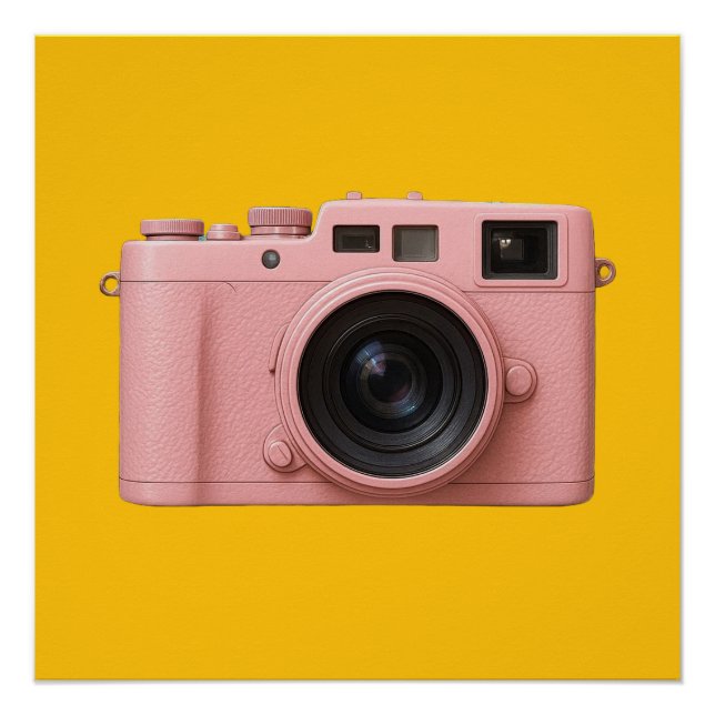 Póster ¡poster de cámara rosa! (Anverso)