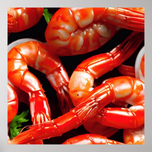 Póster Poster de camarón (Frente)