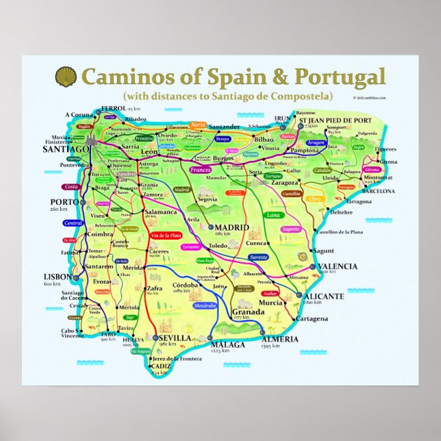 Póster Poster de camino varios tamaños (Frente)