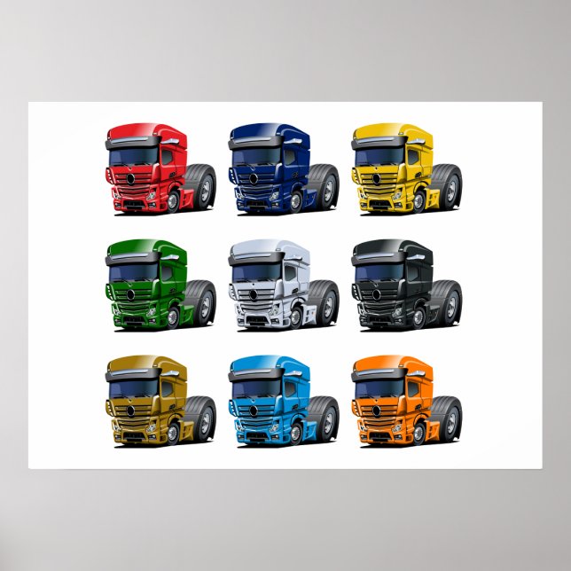 Póster poster de camión personalizado (Frente)