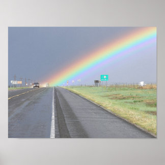 Póster Poster de camiones arcoiris