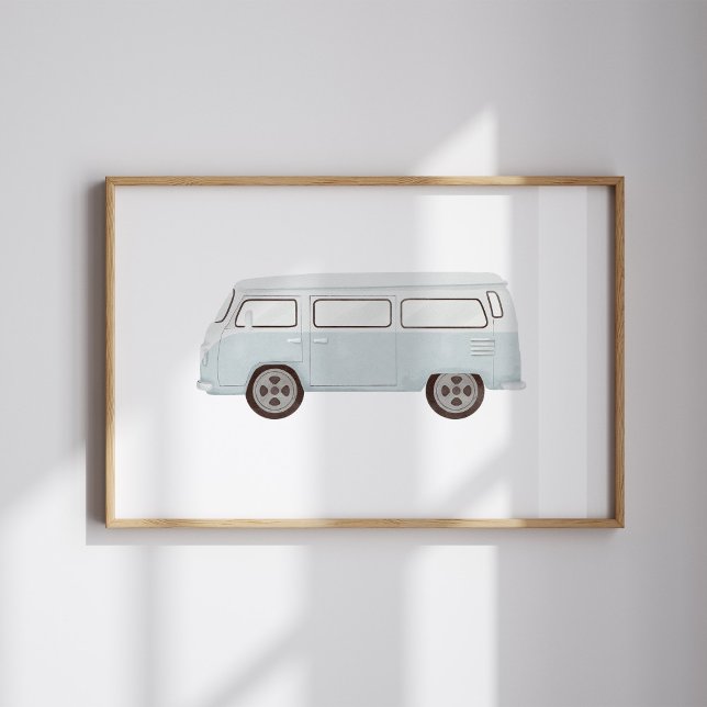 Póster Poster de camioneta azul vintage (Subido por el creador)