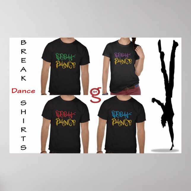 Póster Poster de Camisetas de baile de descanso (Frente)