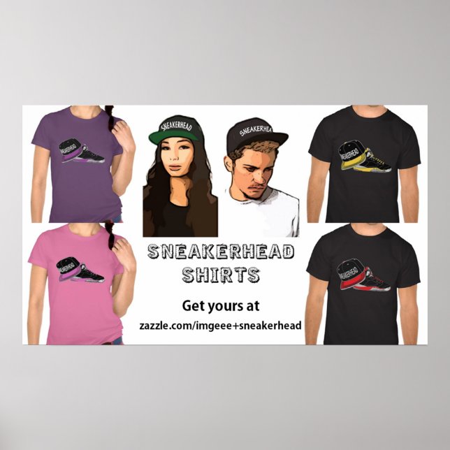 Póster Poster de Camisetas Sneakerhead (Frente)