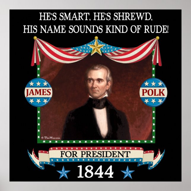 Póster Poster de campaña de James Polk (Frente)