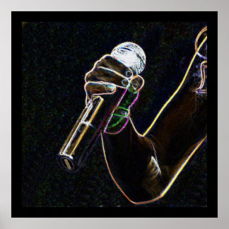 Póster poster de canciones del cantante de música micro-m