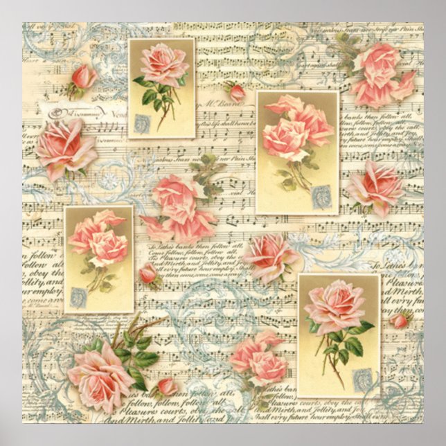 Póster Poster de Canciones y Rosas (Frente)