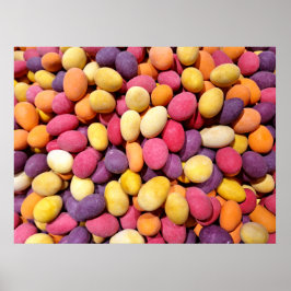 Póster Poster de Candies Mixtos de Tonos Cálidos