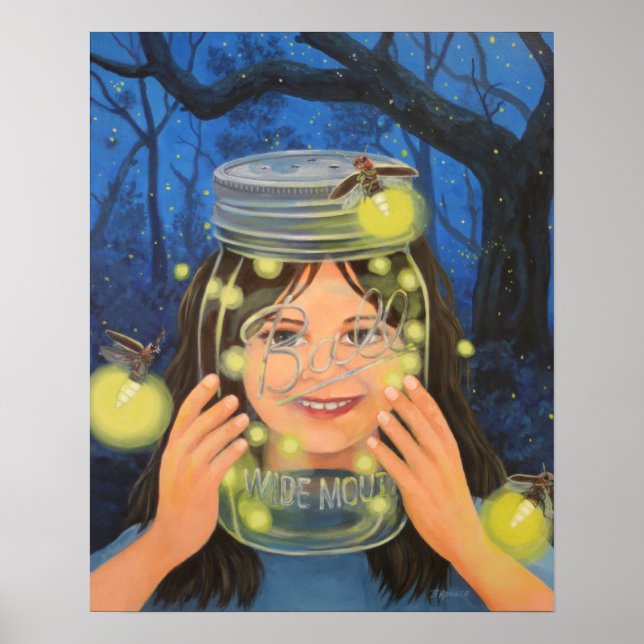 Póster Poster de captura y liberación (luciérnagas) (Frente)