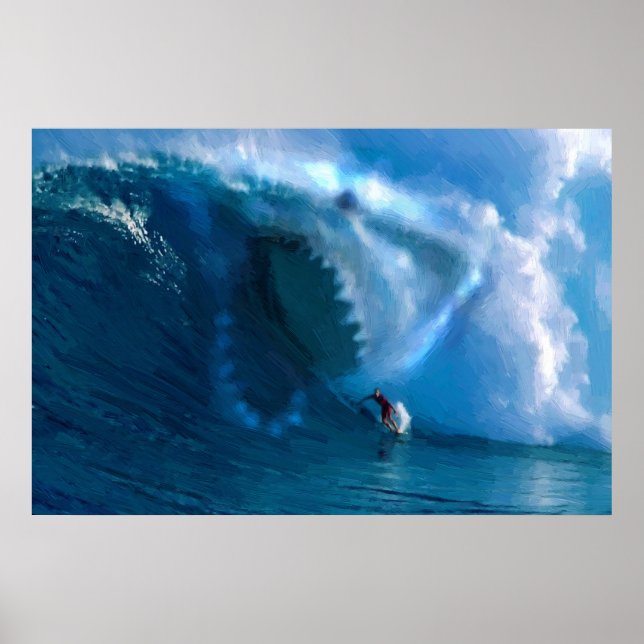 Póster Poster de cara de tiburón (Frente)