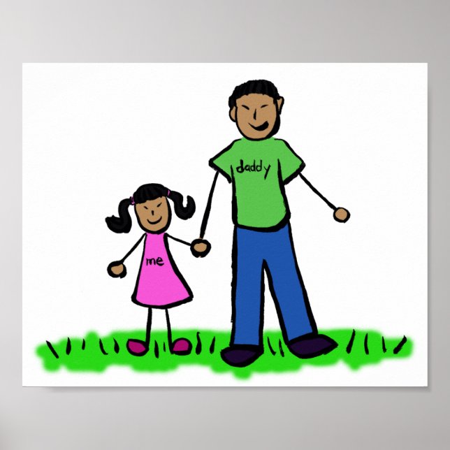 Póster Poster de caracteres de la familia del Personaliza (Frente)