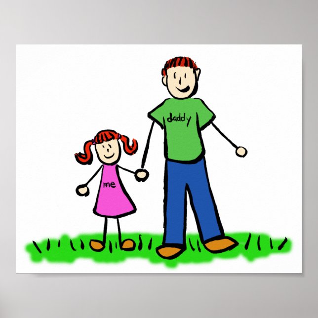 Póster Poster de caracteres de la familia del Personaliza (Frente)