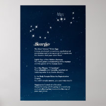 Poster de Características del Escorpio