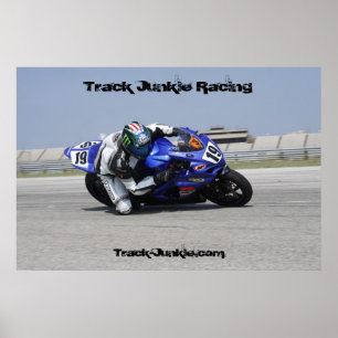 Póster Poster de Carreras de Track Junkie