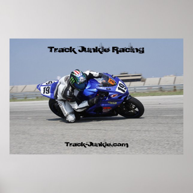 Póster Poster de Carreras de Track Junkie (Frente)