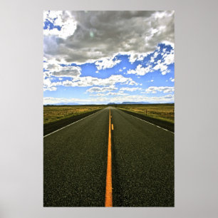 Póster Poster de carretera abierta