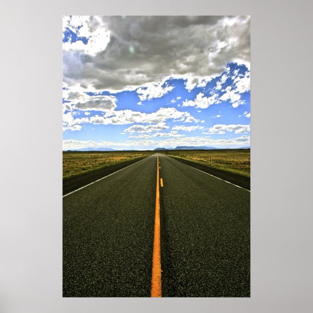 Póster Poster de carretera abierta (Frente)