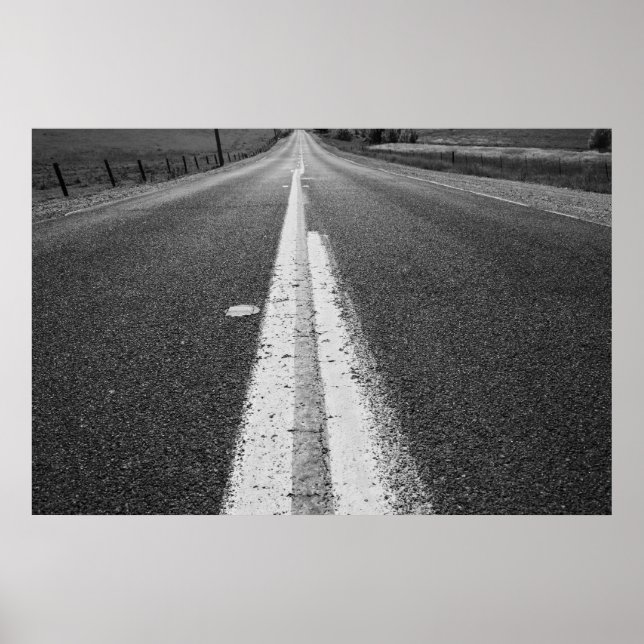 Póster Poster de carretera infinita,Imprimir (Frente)
