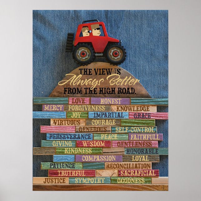 Póster Poster de carreteras altas (Frente)