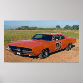 Póster Poster de Cars Gen. Lee