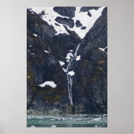Póster Poster de cascada de Glaciar Bay 2