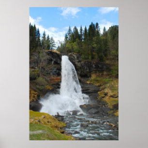 Póster Poster de Cascada de Noruega